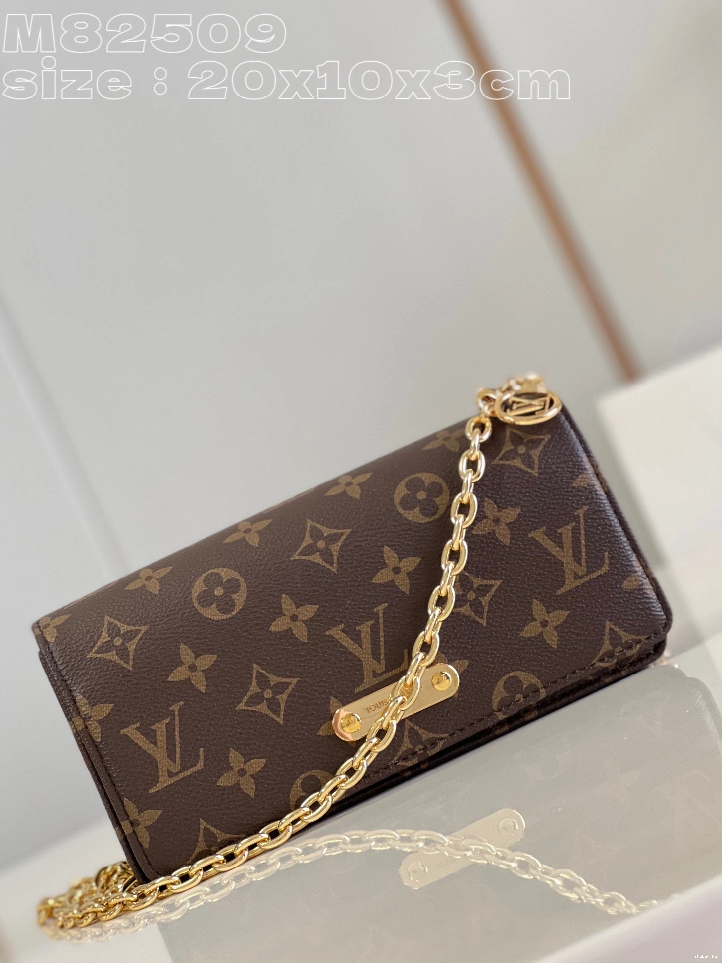 VUITTON Chain LOUIS On Lily Wallet 0710